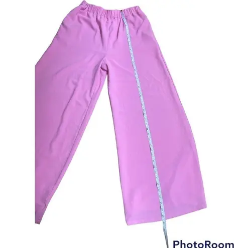Camila Coelho Devon Pants Hot Pink Wide Leg Lined Elastic Waist Pockets M