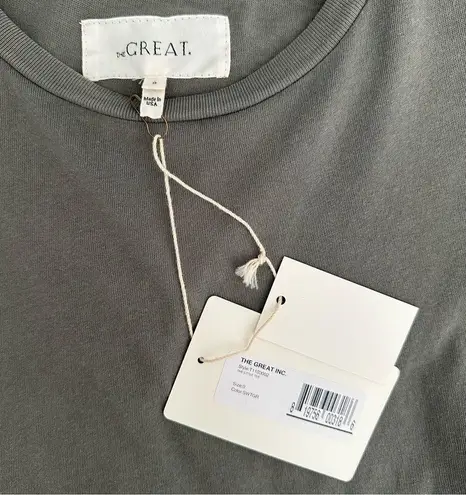 The Great NWT The Little Tee Crew Neck Short Sleeve T-Shirt in Green Size 0 / XS