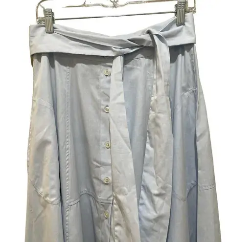 Lisa Marie Fernandez Button Up Midi Skirt Blue Size 10