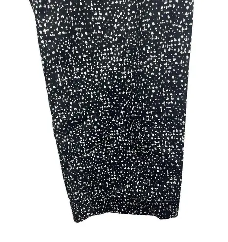 Lane Bryant  Black White Digital Dotted Stretch Capri/Ankle Dress Pants 20W