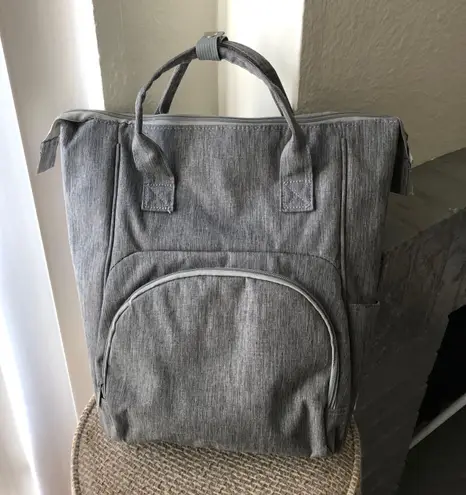 Grey Enfamil insulated diaper bag backpack