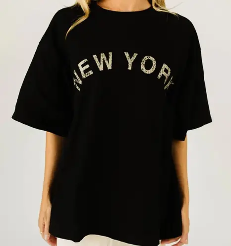 NWT Miou Muse Welcome to New York Tee T