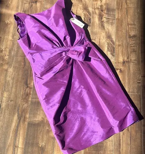 kim rogers Purple Mulberry Shimmer Dress Sleeveless Size 8