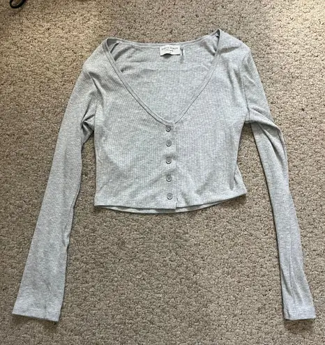 These Three Boutique Long Sleeve Cropped Top