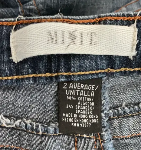 Mixit Jeans size 2 boot cut angled hem