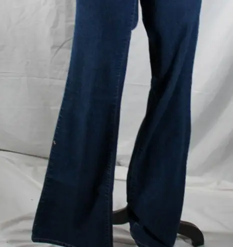 City Streets Y2K Dark Blue Denim Low Rise Flare Jeans Size 3 by