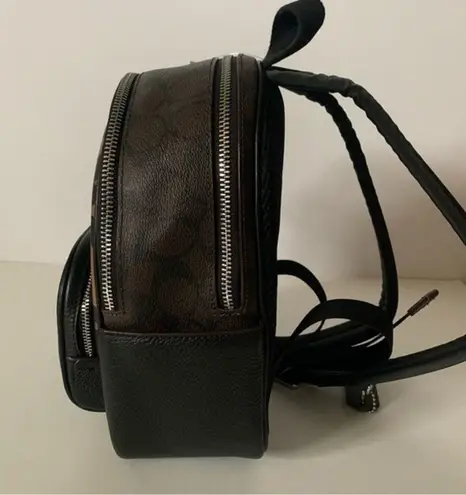 Coach NWOT.  Mini Court Backpack In Signature Canvas Leopard Backpack