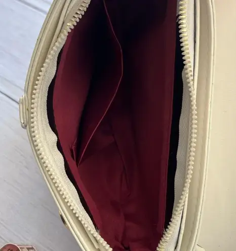 None Cream Saddlebag Purse