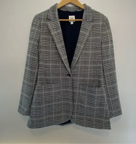 Gap  Modern Plaid Blazer Size 12 in Grid Plaid