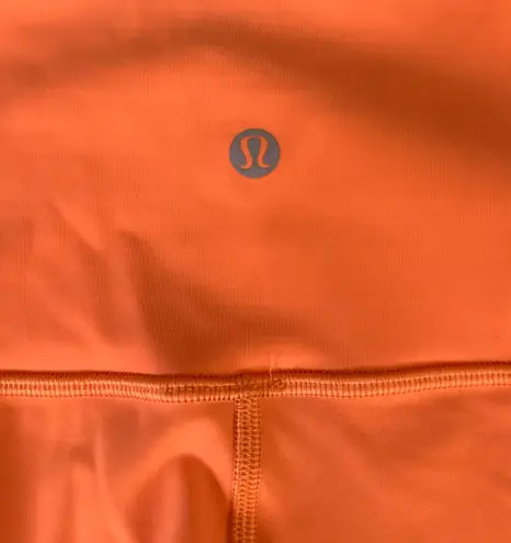 Lululemon Wunder Train Leggings Orange