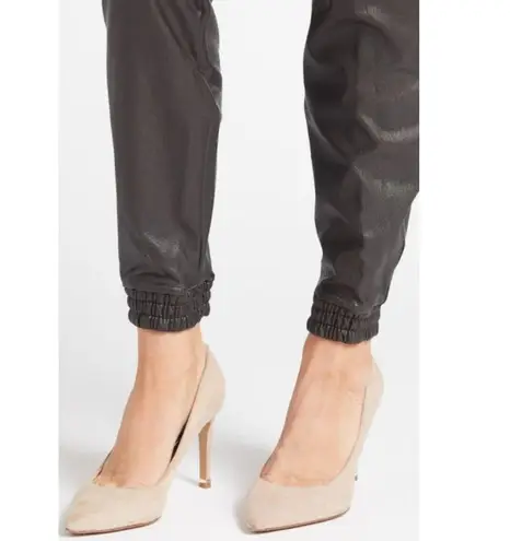 Spanx NEW  Leather-Like Joggers Noir Shiny Edgy Motorcycle Biker Shapewear Pants - Image 6