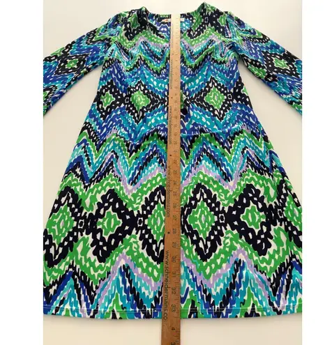 Jude Connally Lexi Dress Women XS Blue Green Ocean Waves Jude Cloth Beach