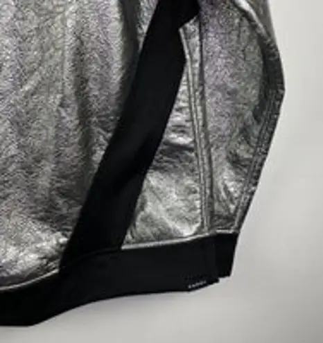 Koral Silver Black Mock Neck Pullover S