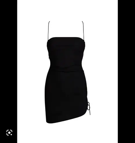 LIONESS Black Tie Back Dress