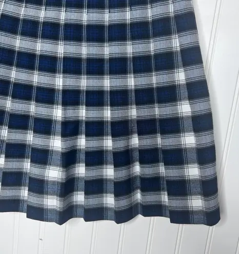 Flynn O’Hara Vintage School Academia Tartan Plaid Pleated Wrap Around Kilt Small