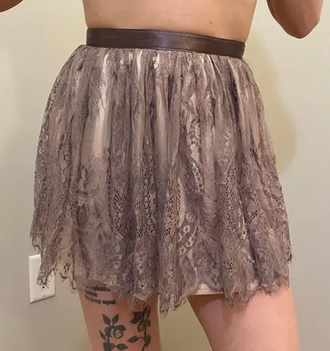 Divided Lace Skirt