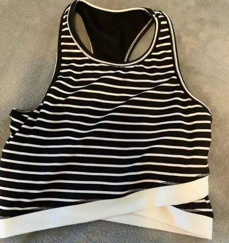 Scorpio Sol Women Black White Sports Bra S