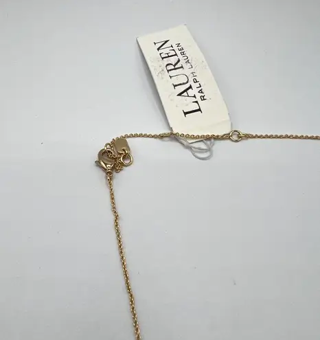 Ralph Lauren LAUREN  Link Y Neck Necklace in Gold-Tone $58 NWT