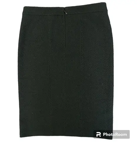 Armani Collezioni black textured mini pencil skirt size 6