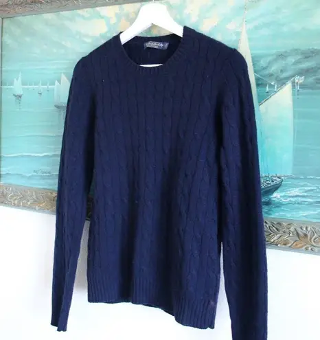 Brooks Brothers  Cashmere Sweater Navy SZ Small
