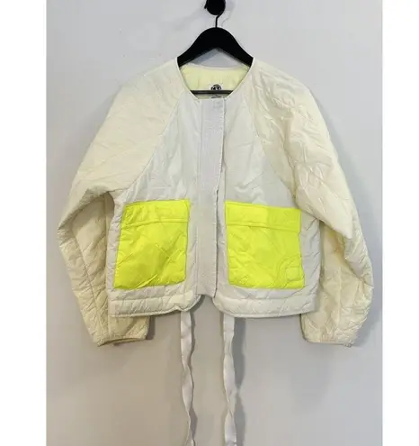 Free People  Outta Left Field Jacket in Neon Green Size Small