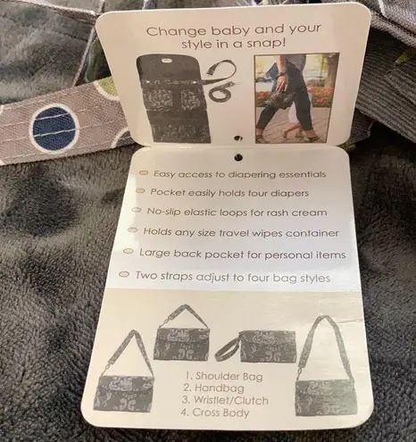 Lilly Bit diaper clutch/crossbody. Wear it 4 ways with adjustable straps!