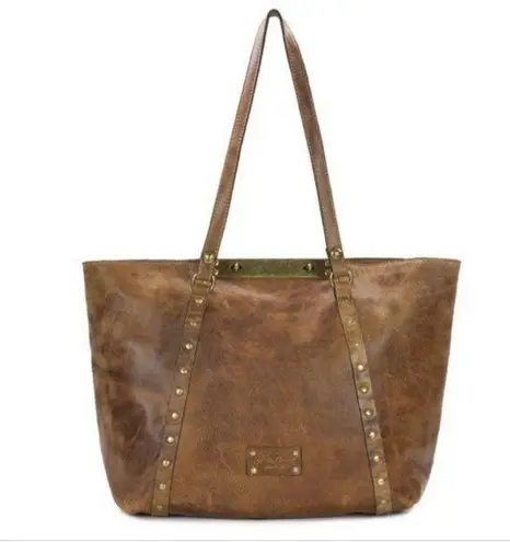 Patricia Nash Brown Distressed Leather Benvenuto Tote