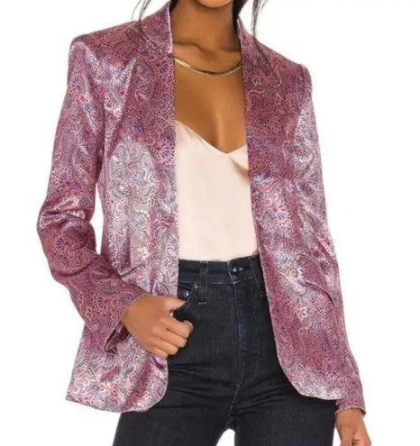 Cinq à Sept Cinq a Sept Estelle Paisley Satin Blazer