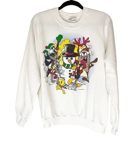 Looney Tunes Vintage 1995 Sweatshirt Winter Scene XL