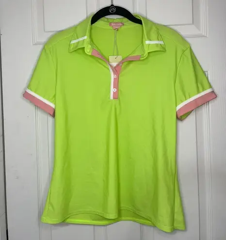 Kilo Tango Golf Polo In Lime UPF 50 Sz L Green Size L
