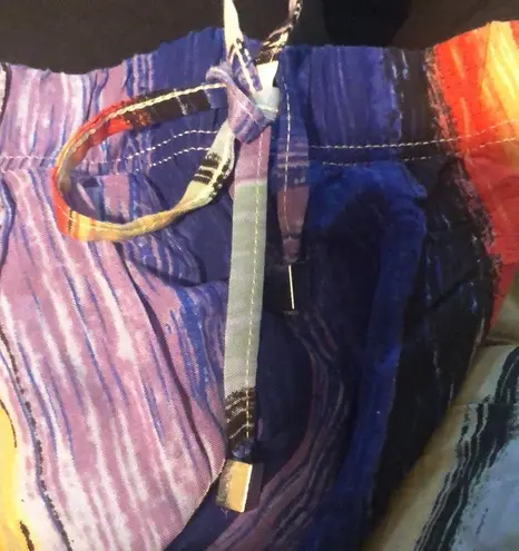 Cruisewear Arsty Beach Pant S Tied Ankle Colorful Drawstring Waist Flowy Airy Multiple