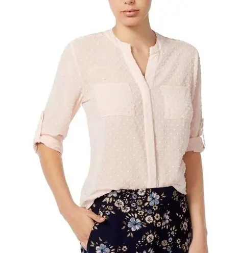 Maison Jules Clip-Dot Utility Button Up Shirt