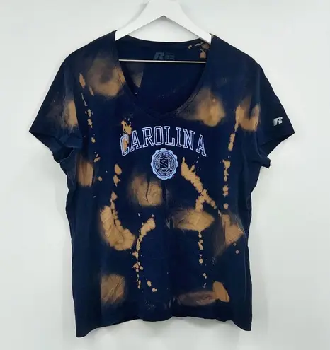 Russell Athletic North Carolina Tarheels Bleach Dyed Short Sleeve Shirt Size 2XL