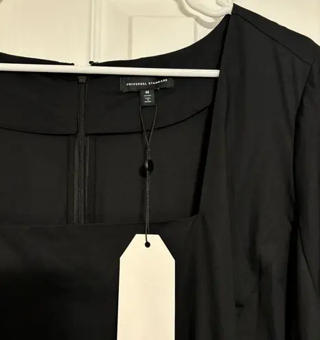 Universal Standard Jenna Poplin Dress Black NWT