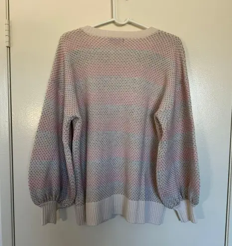 Summersalt The Coziest Cashmere Blend Soft Stripe Sweater Size Large