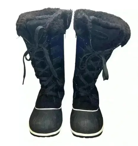 Comfortview Women's Wide Width The Eileen Waterproof Boot pre-loved Sz 7.5 black