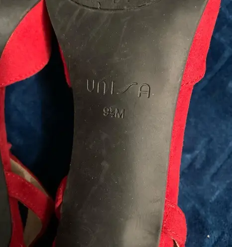 Unisa Women's Heels, Red, Size 9.5