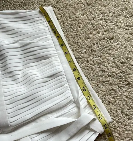 Altuzarra Mayumi white pleated side tie skirt Size 4