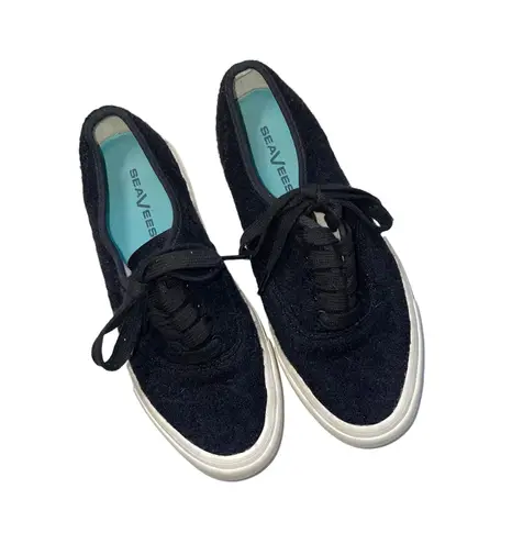 Seavees Legend Wintertide Black Wool Sneakers