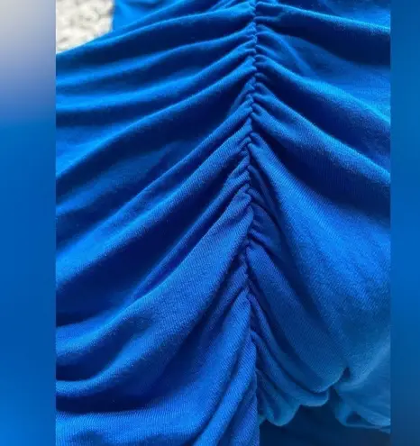 Guess by Marciano NEW Open Back Jersey Knit Dress Cerulean Blue Size Medium