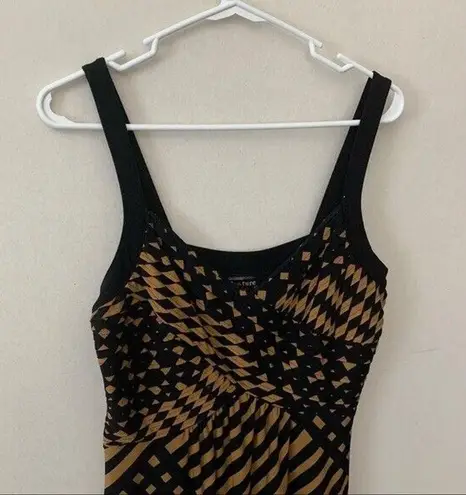 Robbie Bee Signature By Brown Patterned Maxi Dress Slinky Size Medium