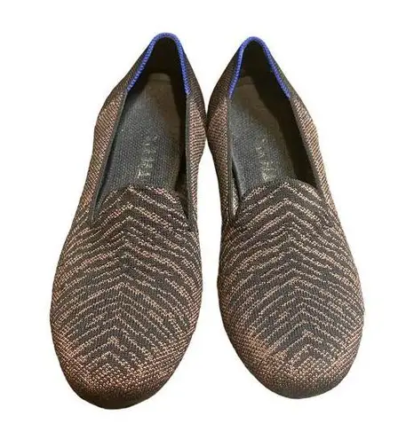 Rothy's  Twilight Metallic Stripe Flat Loafer Retired Rare Limited Edition sz. 8