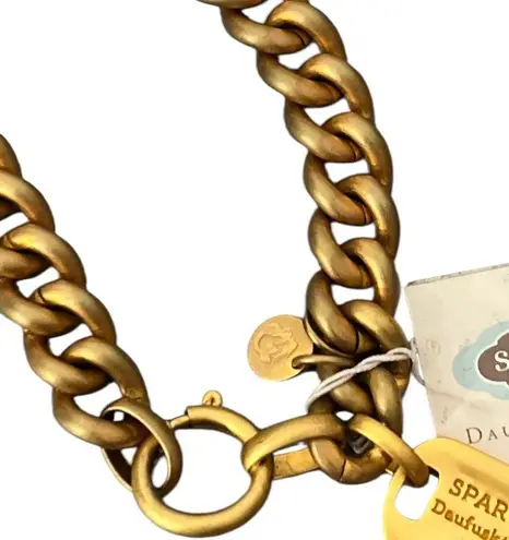 Spartina 449 NWT Dog Tag Gold Plated Link Bracelet