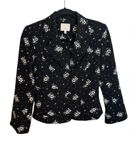Cinq A Sept Stardust Onyx Floral Blazer Black Size 2
