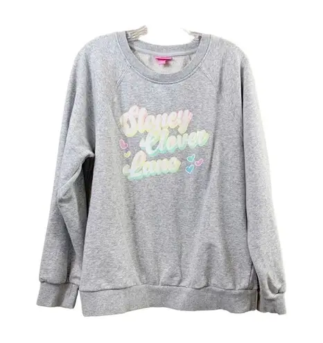 Stoney Clover Lane  x Target Pastel Logo Gray Crewneck Sweatshirt