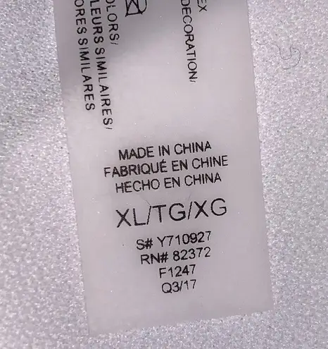 Raisin's Womens Bikini Swimsuit Top Colorful Triangle Geo Print Beach Swimwear XL