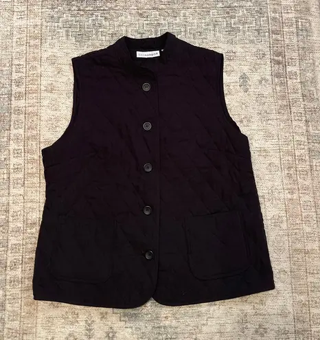 Sag Harbor Vintage Black Quilted Vest