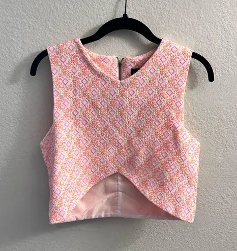Bubblegum Sister Jane  Neon Cross Crop Top Size S - Image 2