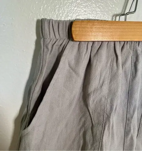 Casual Shorts Sage Green Gray Ruffle Hem