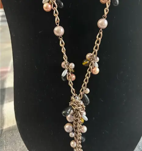 Pre loved Statement Gold and Pearl Necklace